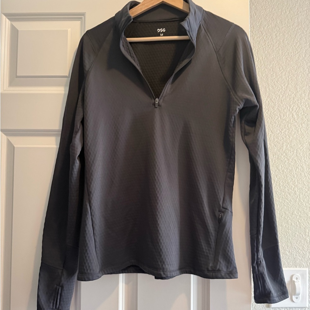 DSG Charcoal Quarter-Zip Top